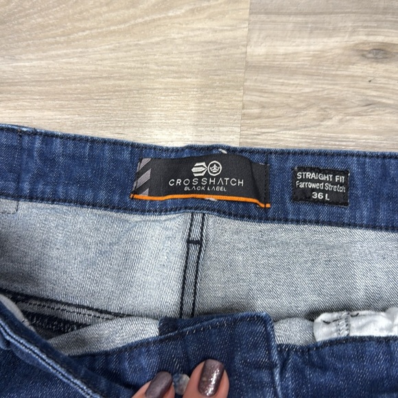 🚩 Crosshatch straight leg Men's Blue Jeans size 36 - Picture 5 of 9